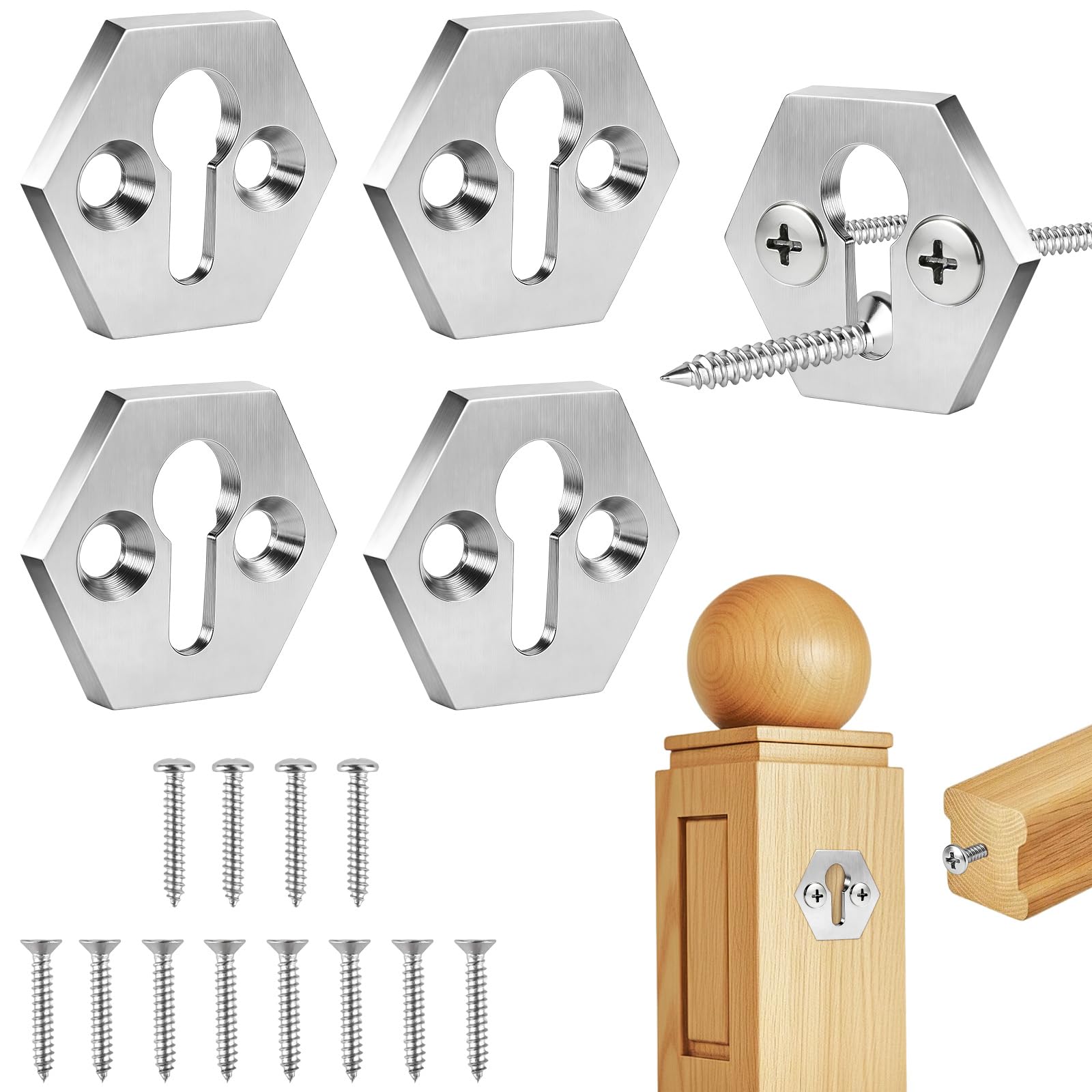 Fixation de poteau Newel kit de montage bois contre les rampes qui bougent