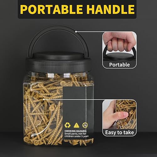 Miniatura 8 de FIXLINK - Tornillos para madera de 3 pulgadas, 310 unidades, con revestimiento epoxi, punta de estrella T25 por encima de 1500 horas, revestimiento