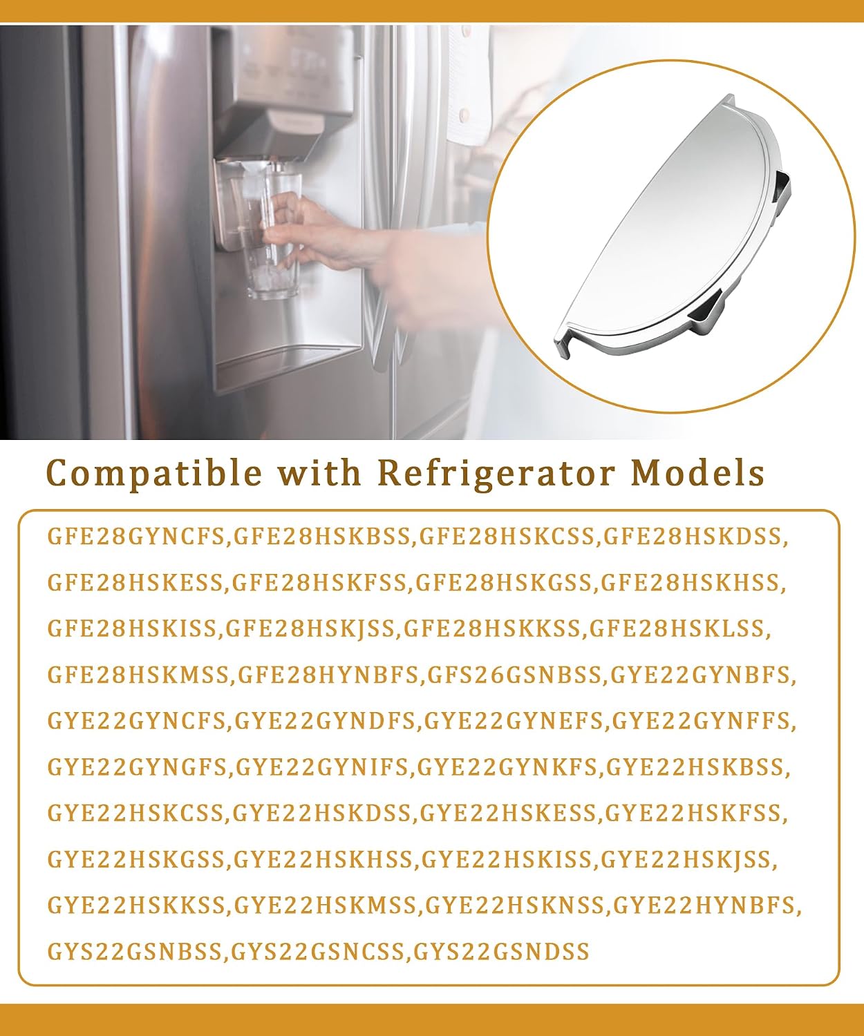 WR17X34471 Refrigerators Dispenser Drip Tray(Silver) Compatible With GE Refrigerators,Replaces WR17X26325,4959873,AP6995580,PS16226527,EAP16226527