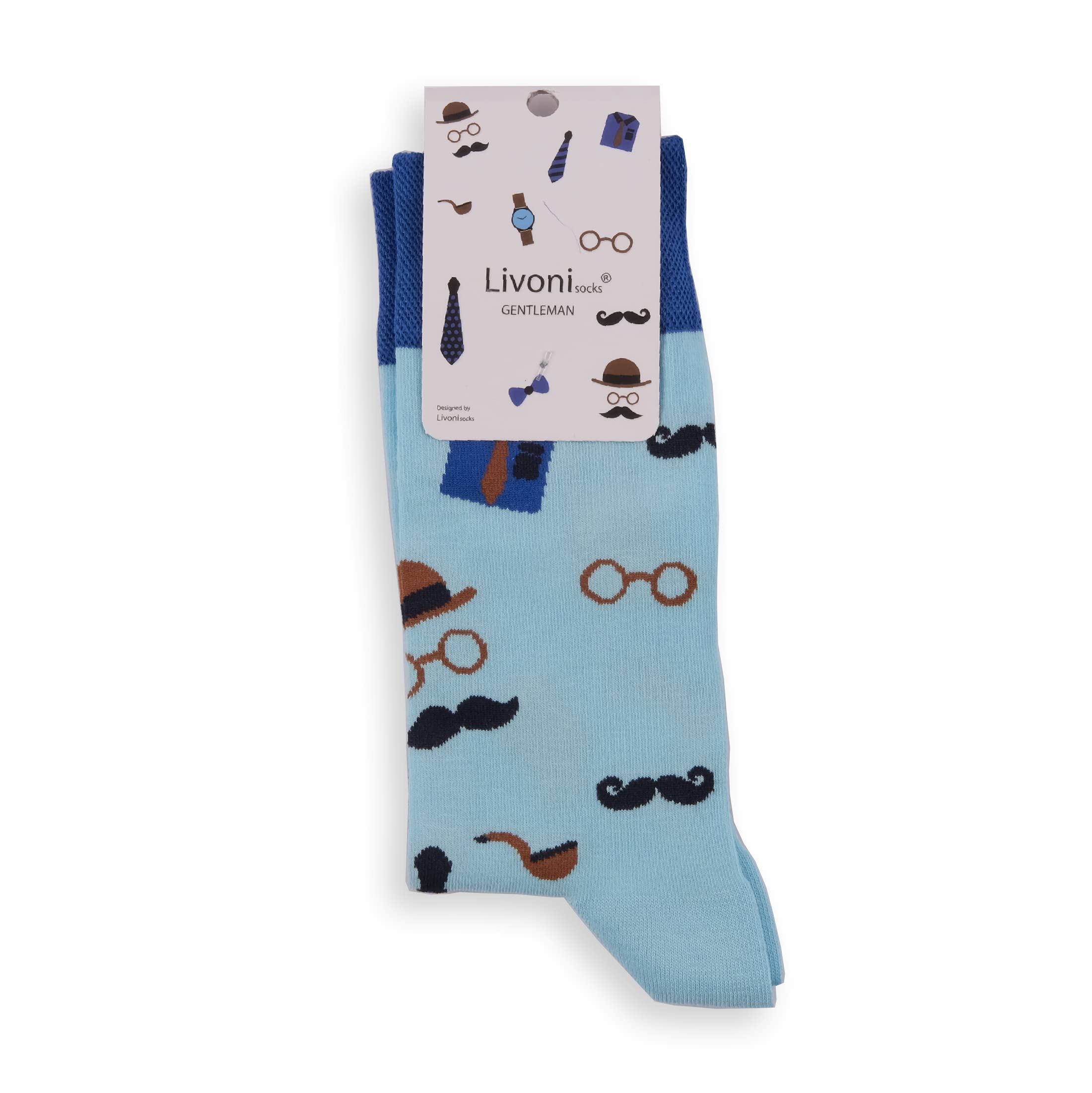 Livoni Gentleman Regular Socks 35-38, Multi-Coloured, S