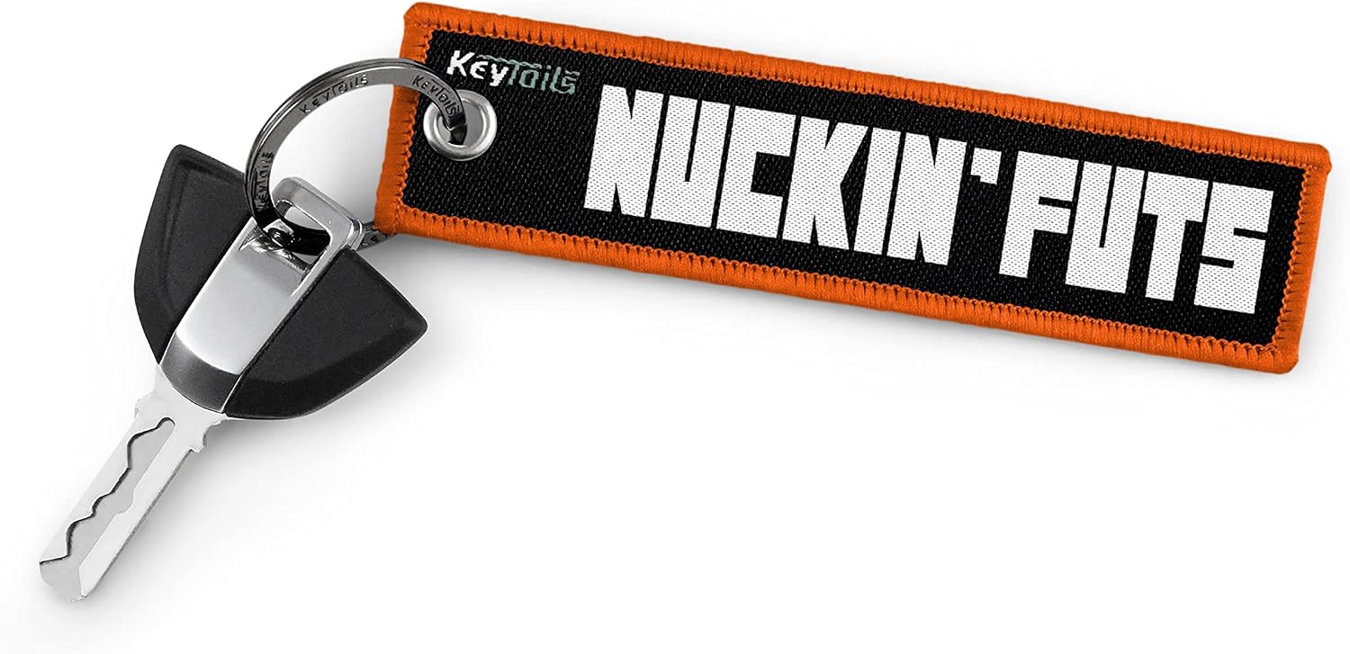 KEYTAILS Keychains, Premium Quality Key Tag for Cars, Trucks, Motorcycle, Sportbike, Scooters, ATV, UTV [NUCKIN' FUTS] image 2