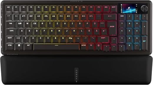 Corsair Vanguard 96 Wireless Praxistest: Stark verbunden, vom Display ausgebremst