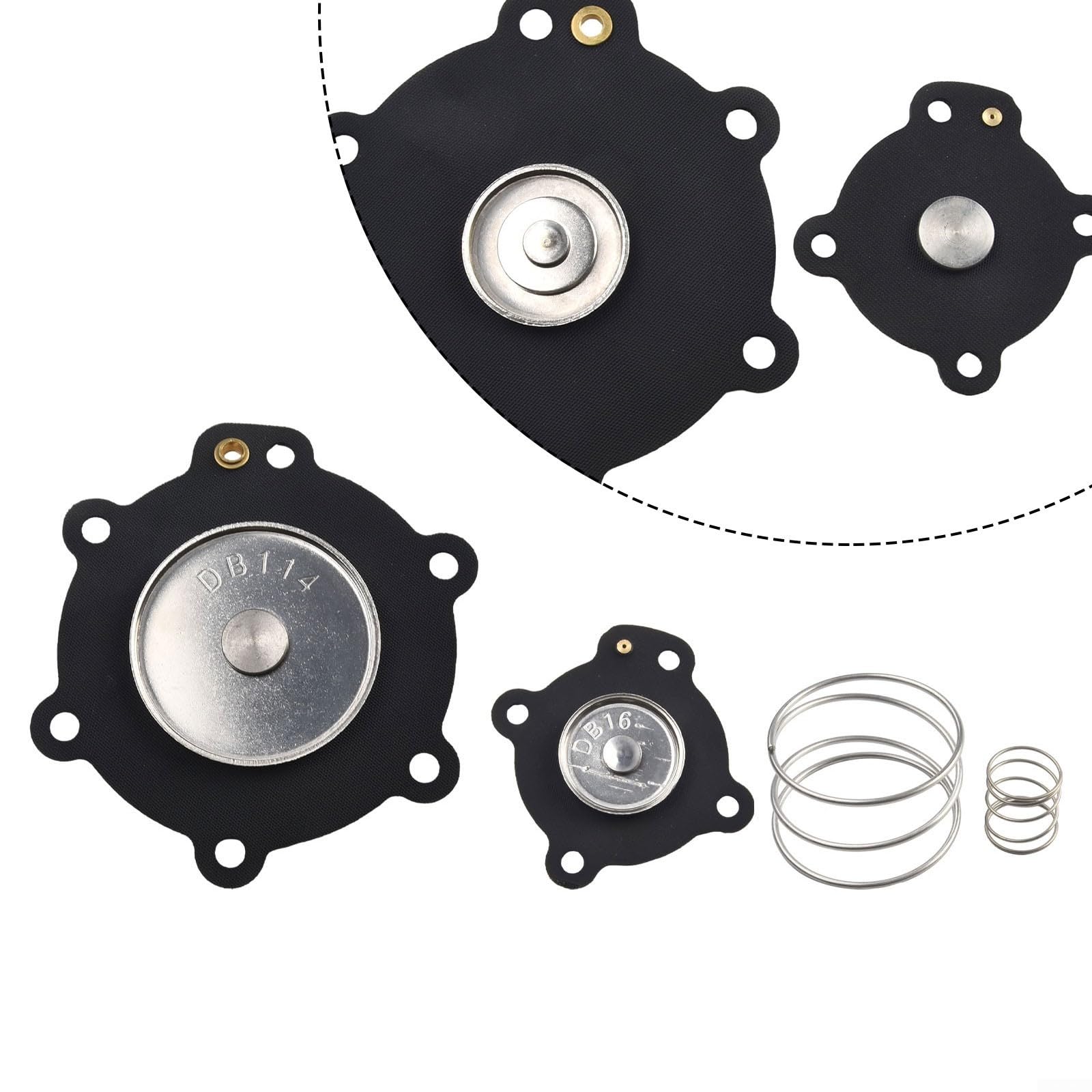 Nitril DB114 DB16 Membran-Reparatursatz für Pulsstrahlventile VEM214 VNP214 VNP314 von Mecair Components für Langlebigkeit