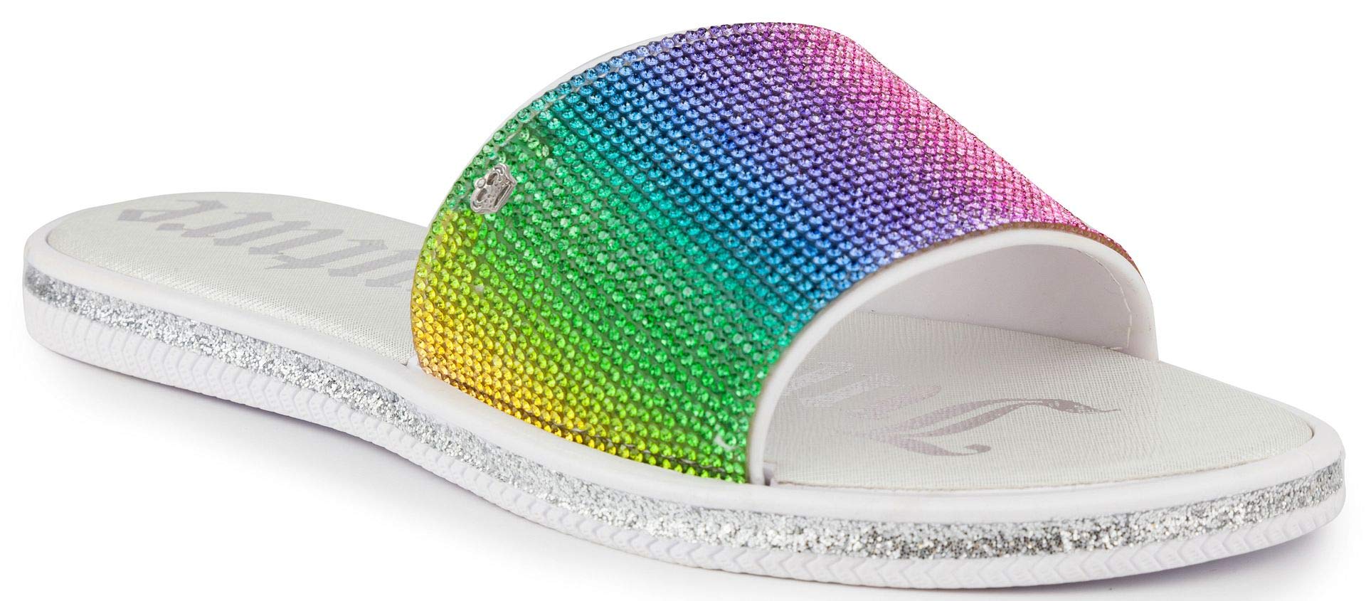 Juicy Couture Women's Yippy Womens Slide Sandals, Beach Sandals, Pool Slides, Flip Flops