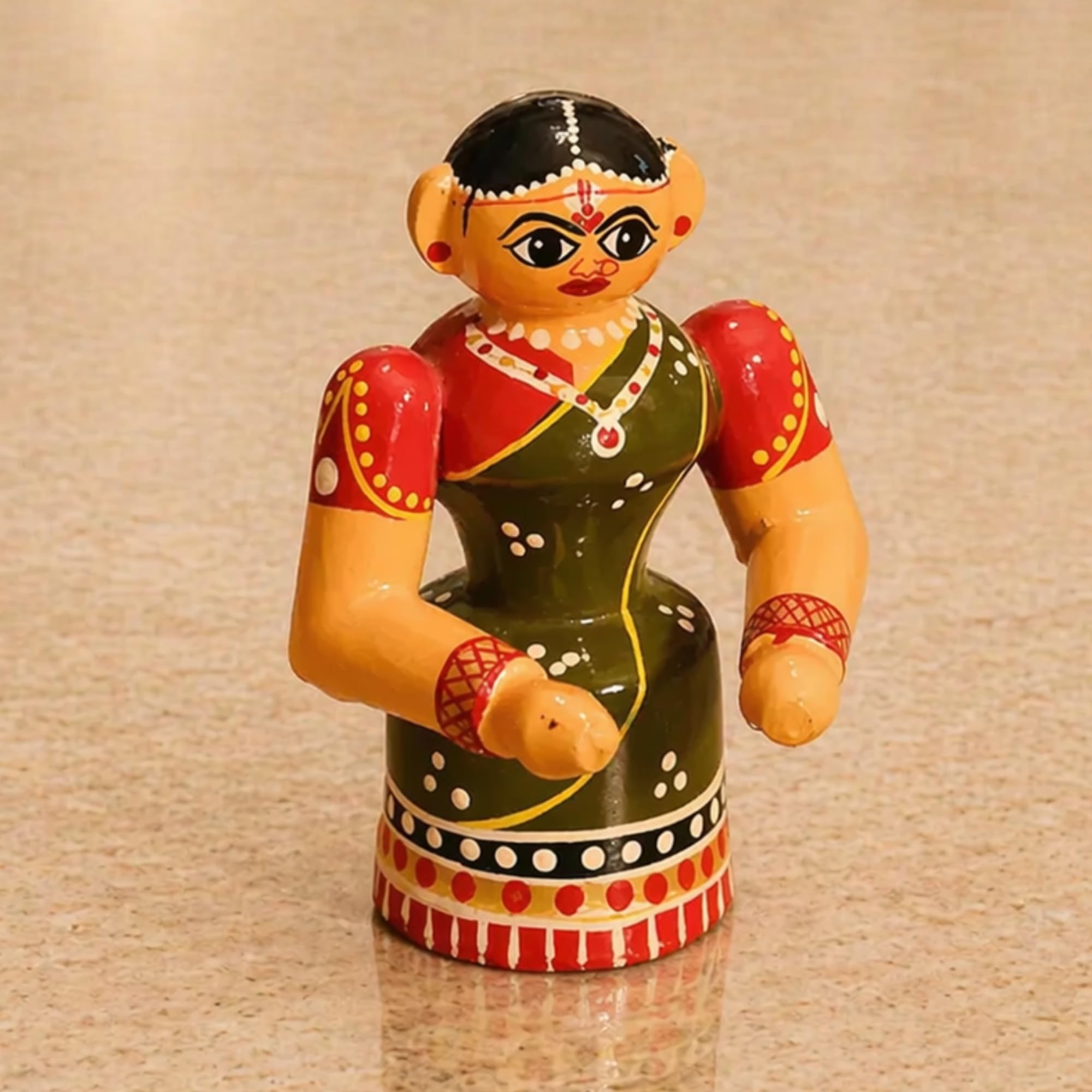 Amazon.com: LOVENSPIRE Wooden Kondapalli Bride Traditional