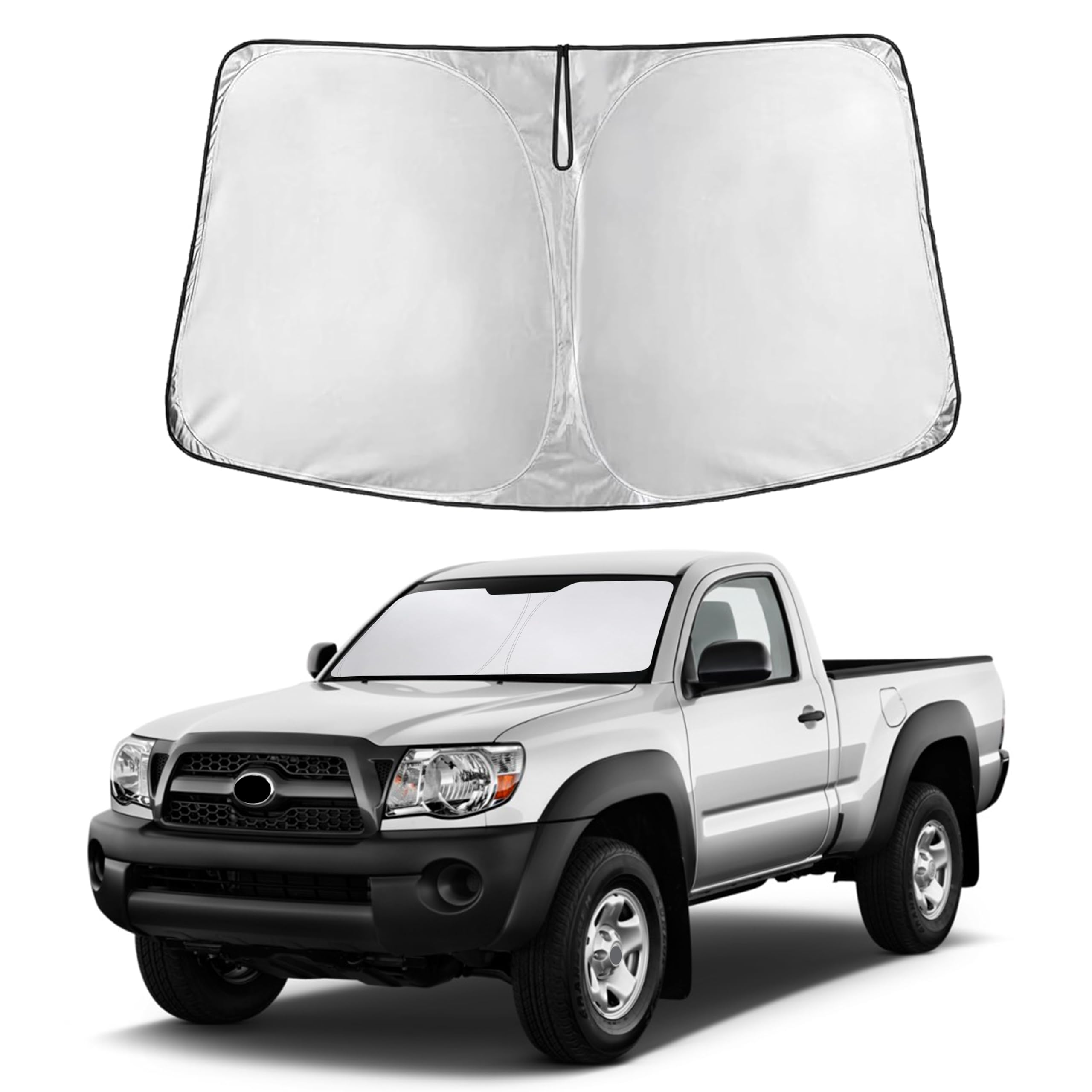 EcoNour Windshield Sunshade Compatible for Toyota Tacoma 2005-2014 2015