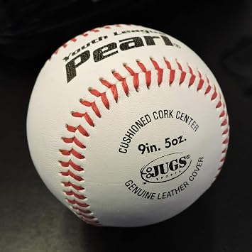 Jugs Youth League Pearl Leather Baseballs Pitching Machine Baseballs (1 Dozen)