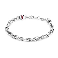 Tommy Hilfiger Jewelry Braccialetto a catena da uomo in Acciaio Inossidabile in Acciaio Inossidabile