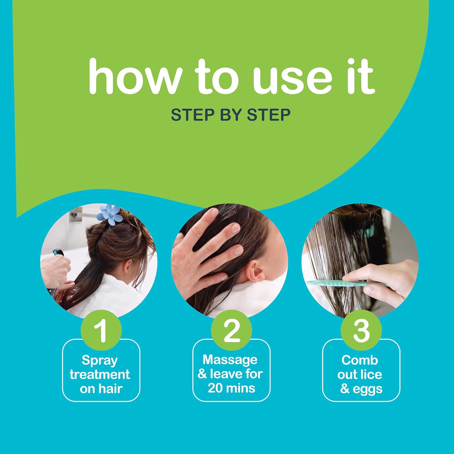 NitWits Head Lice & Egg Comb 2 Pack, 3-in-1 Lice Comb, Detangles, Removes Lice & Eggs and Includes 5x Magnifying Glass