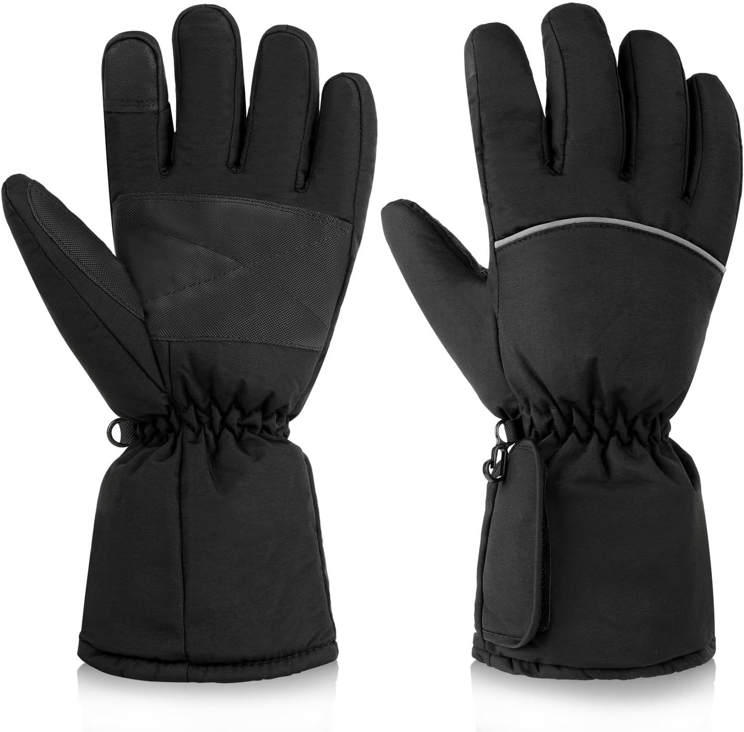 Heated Gloves for Men Women,Touchscreen Windproof Waterproof Electric Heated Warming Glove for Hiking Snowboading Cycling Camping Winter Heating Sports Gloves
