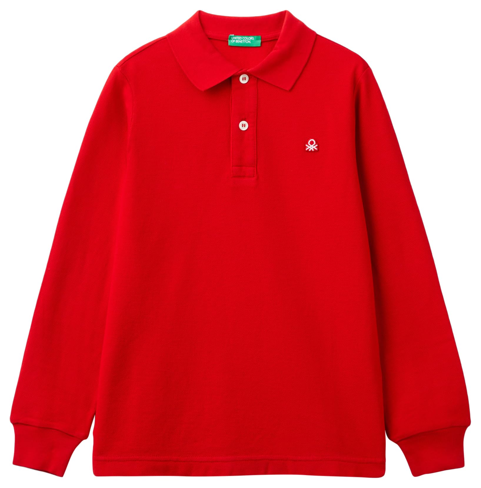 United Colors of Benetton Camiseta Polo M/L 3089c300z Camisa, Rojo, 150 cm para Niños