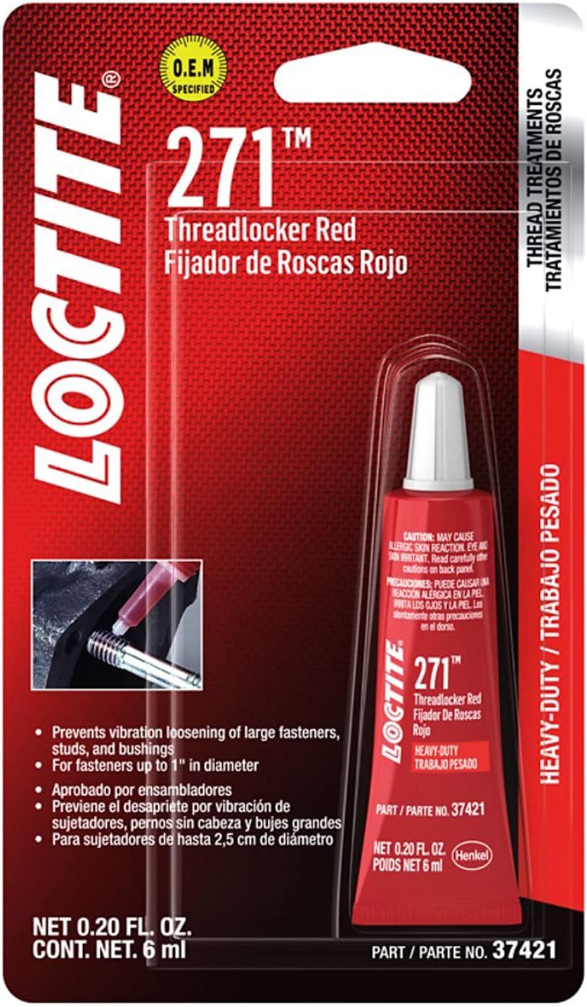 37421 271 Red Heavy Duty Threadlocker