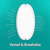 Vista 5 de Nanobébé Paquete múltiple de almohadillas de lactancia desechables, 120 días y 60 noches, ultra finas y extraabsorbentes, ventiladas, a prueba