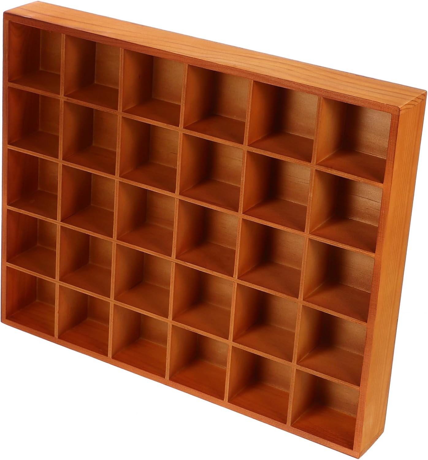 Wooden Compartment Tray for Home Organization Multi-Grid Storage Box for Socks Underwear Keys and Jewelry Divided Organizer