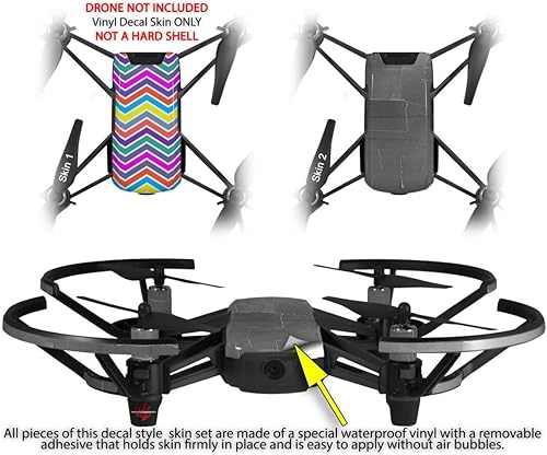 Miniatura 2 de Skin Wrap 2Pack para DJI Ryze Tello Drone Zig Zag colores 04Drone No Incluidas