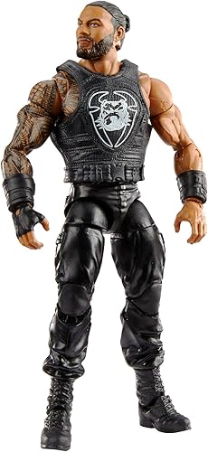 Miniatura 3 de WWE Roman Reigns Elite Collection Figura de acción, 6 pulgadas. Posable regalo coleccionable para fans de WWE a partir de 8 años
