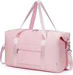 Narwey Travel Duffle Bag for Men Women, Weekender Sports Gym Tote Bags for Women, Personal Item Travel Bag Airplane, Overnight Hospital Shoulder Bag, Carry on Luggage with Trolley Sleeve (Black)