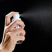 Vista 6 de Paquete de 3 botellas de spray de 2 onzas líquidas, botella vacía pequeña de niebla fina, botellas transparentes de tamaño de viaje, botella