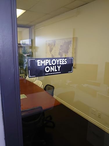 Miniatura 5 de Adhesivos de vinilo para empleados paquete de 5 calcomanías de 75 x 25 pulgadas para tiendas restaurantes negocios empleados de oficina