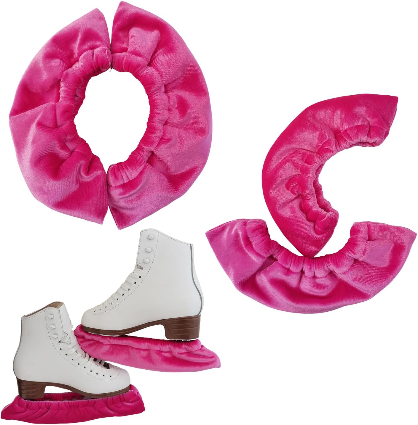 Girls Ice Skating Blade Cover for Figure Skates Guards Velvet Skating Supplies Women