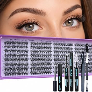 Wispy Lash Clusters Kit C Curl Natural Lashes Cluster Eyelash Extensions