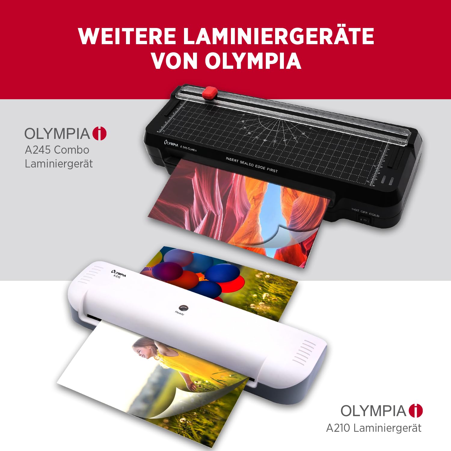 Olympia Plastifieuse A 330 | Plastification à chaud et à froid | Plastifieuse jusqu'au format A3 | Protection contre les bulles | Idéal pour le bureau, l'école et le bureau à domicile