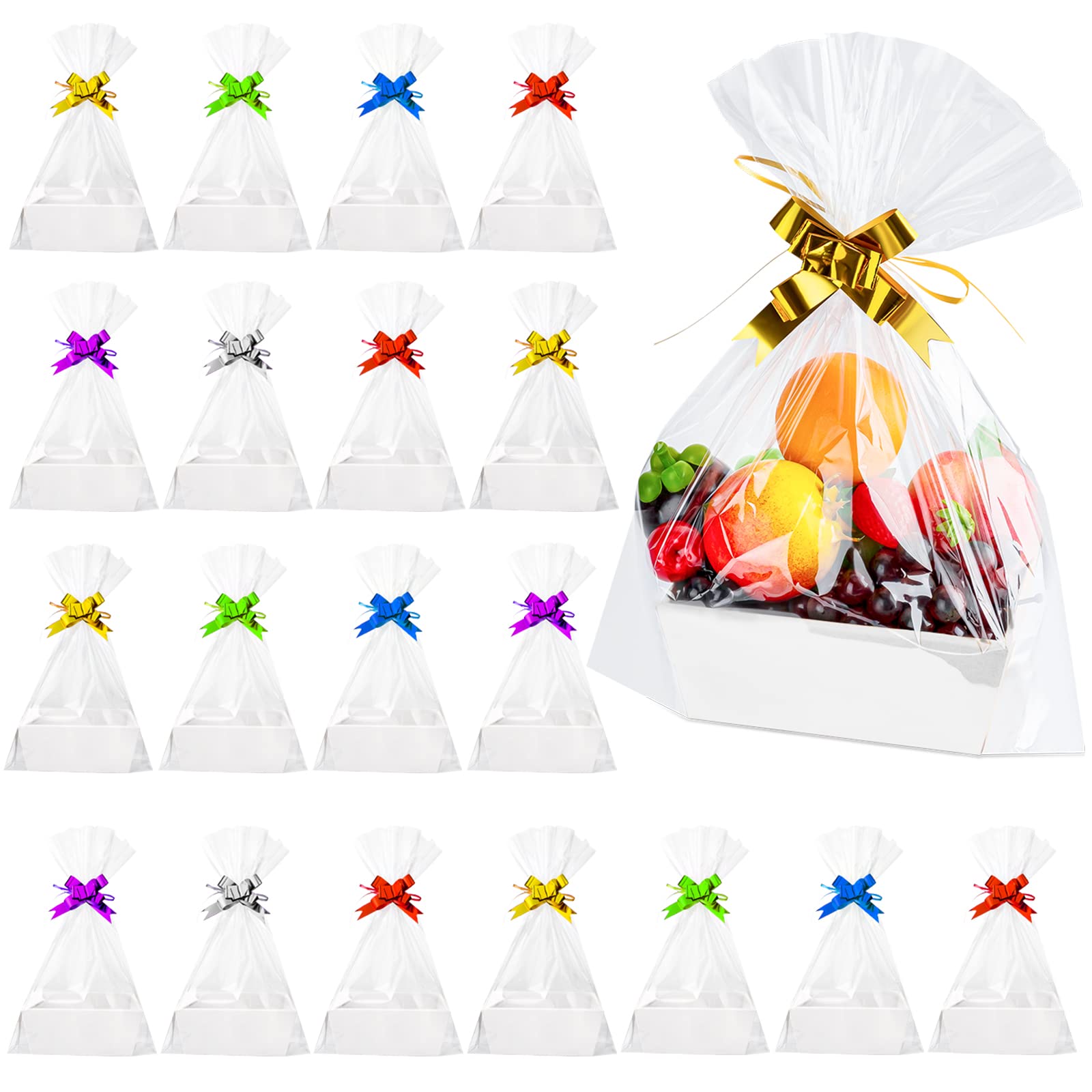 Fainne 74 Pcs Basket for Gifts Empty, Gift Basket Bulk Include 20 Gift