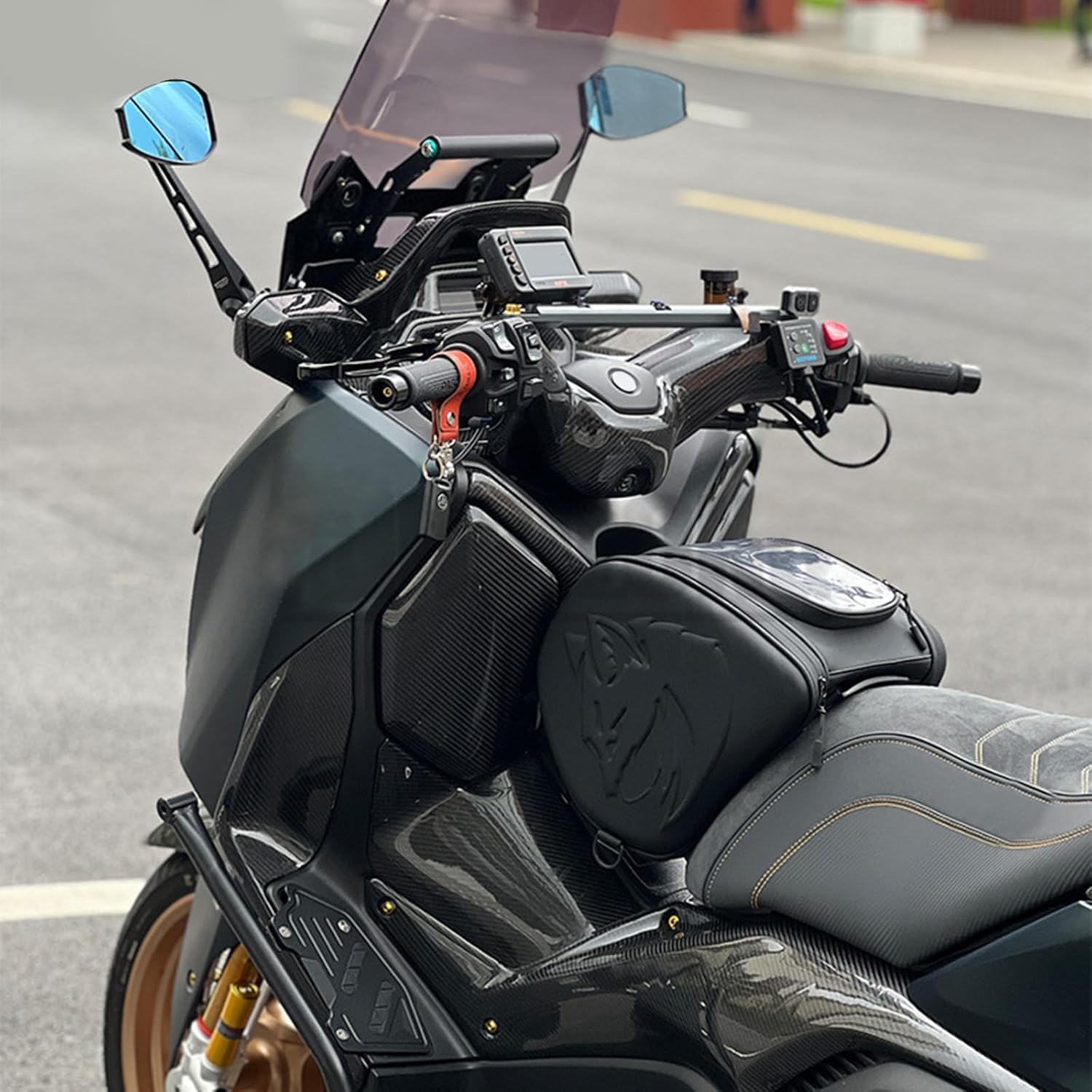 Reflective Motorcycle Storage Bag Organizers Suitable for ADV 150 Featuring Spacious Design Simple Attachment Tanks Pouches