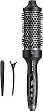 Wavytalk Thermal Brush Blowout Boost Grande, 1.77 Inch Heated Round Brush for Long Hair, Tourmaline Ceramic Negative Ion Technology Reduce Hair Damage, Dual Voltage Black