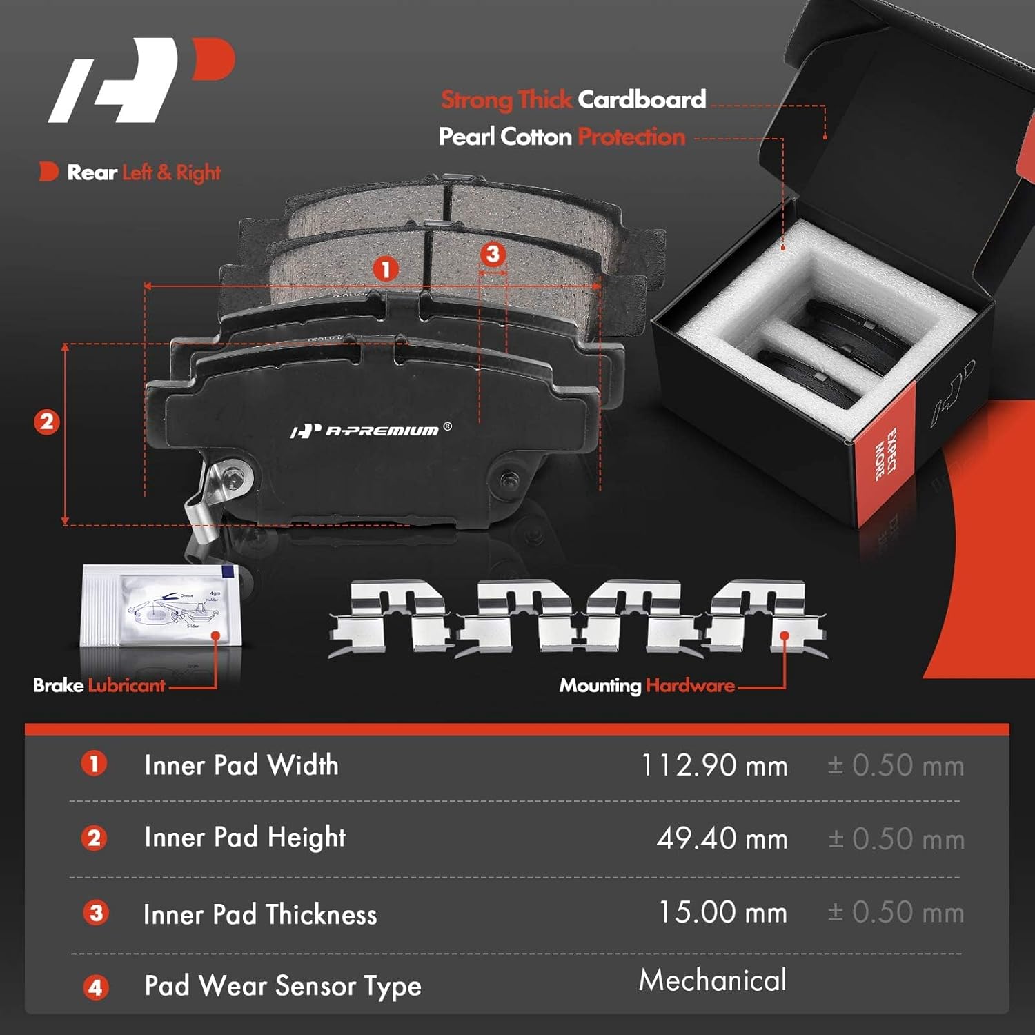 A-Premium Front and Rear Drilled and Slotted Disc Brake Rotors + Ceramic Pads Kit Compatible with Select Acura Models - TL 2009 2010 2011 2012 2013 2014, 12-PC Set