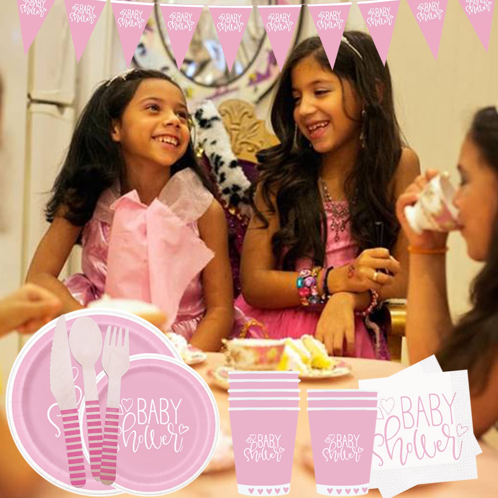Tovaglioli per baby shower, 40 pezzi, decorazione per baby shower, tovagliolo per il 1° compleanno, compleanno per bambini, feste di nascita, ragazzo e ragazza