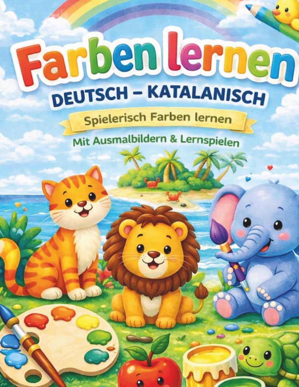 Farben Lernen Deutsch - Katalanisch: Deutsch - Katalanisch Lernheft (4 - 8 Jahre) / Spielerisch Farben entdecken & schreiben lernen / InselinoKids