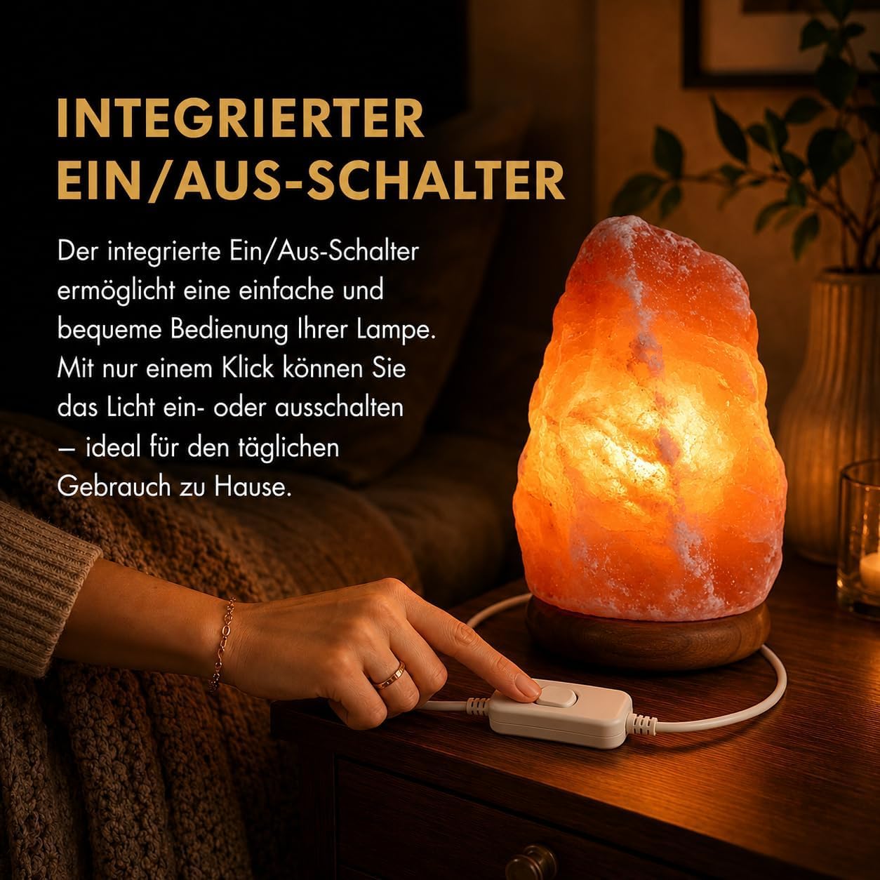 Salzlampe Salzkristall Lampe Tischlampe Salzkristalllampe SalzsteinLampe Natürliche Rosa Salz Nachtischlampe Salt lamp aus Salt Range Pakistan (7-11 KG)