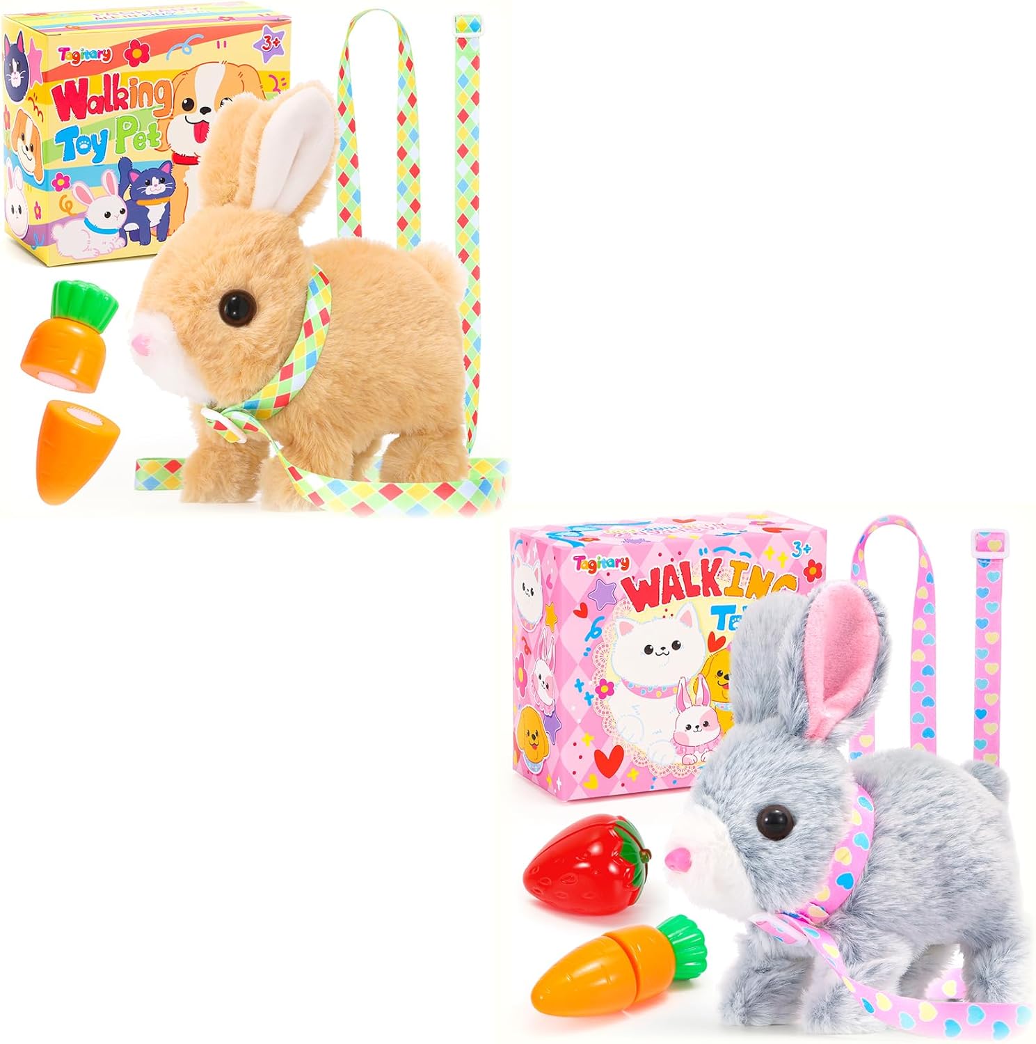 Tagitary Plush Toys Bunny Electronic Toy for Kids Toddlers