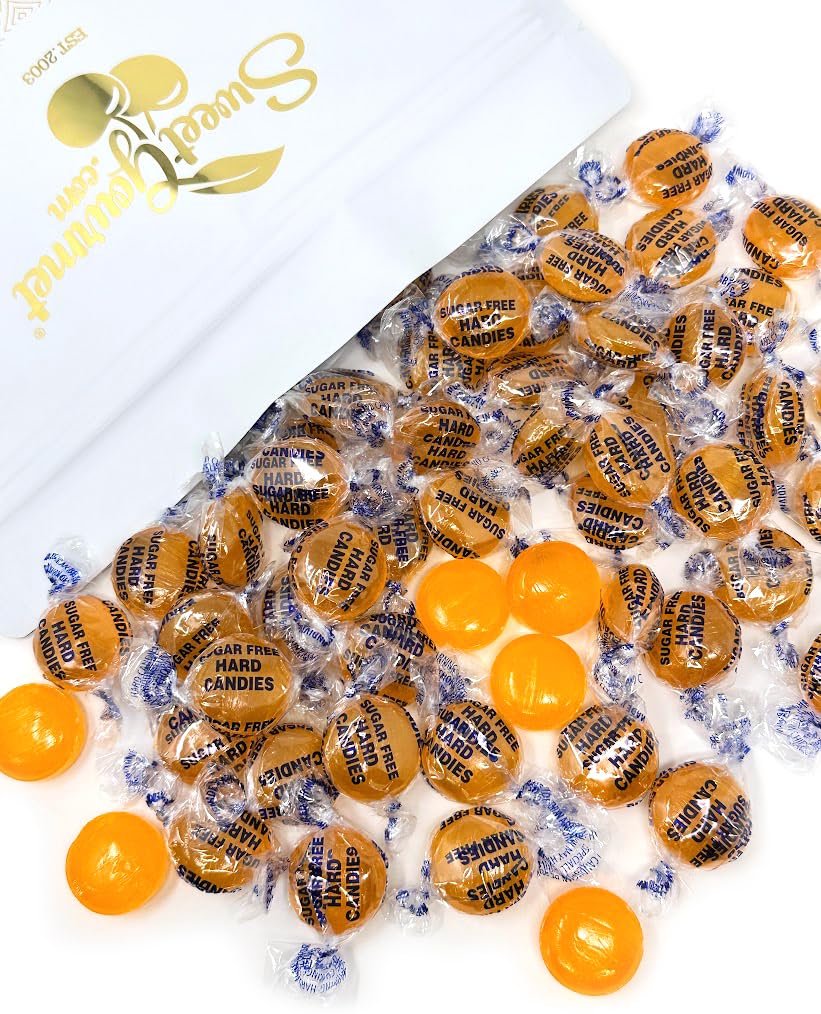 SweetGourmet Sugar-Free Butterscotch Buttons Hard Candy, 3 Pounds, Fat-Free, Gluten-Free, 270 Pieces