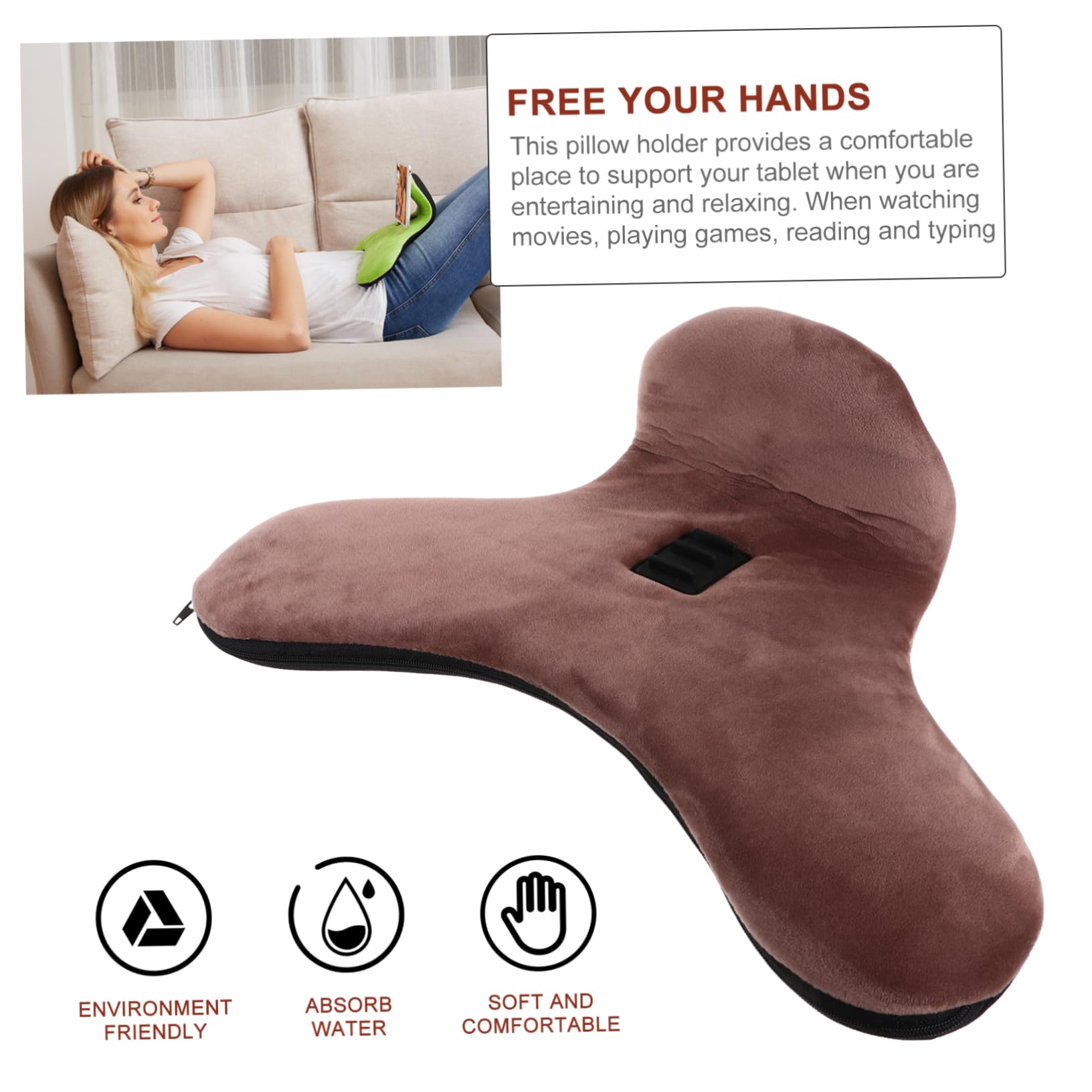 Artibetter Supporto Per Telefono Regolabile Supporto Per Tablet A 3 Angoli Fodera Lavabile E Staccabile Cuscino Per La Lettura