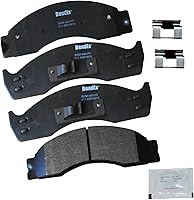 Vista 232 de Pastillas de Freno Delanteras Cerámicas Bendix Priority1 CFC430A para Modelos Selectos INFINITI G35, I30, Nissan 350Z, Altima, Juke, Maxima, Sentra