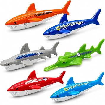 Shark Dive Toys, Pool Diving Fish for Kids, Swim Training & Water Toys
