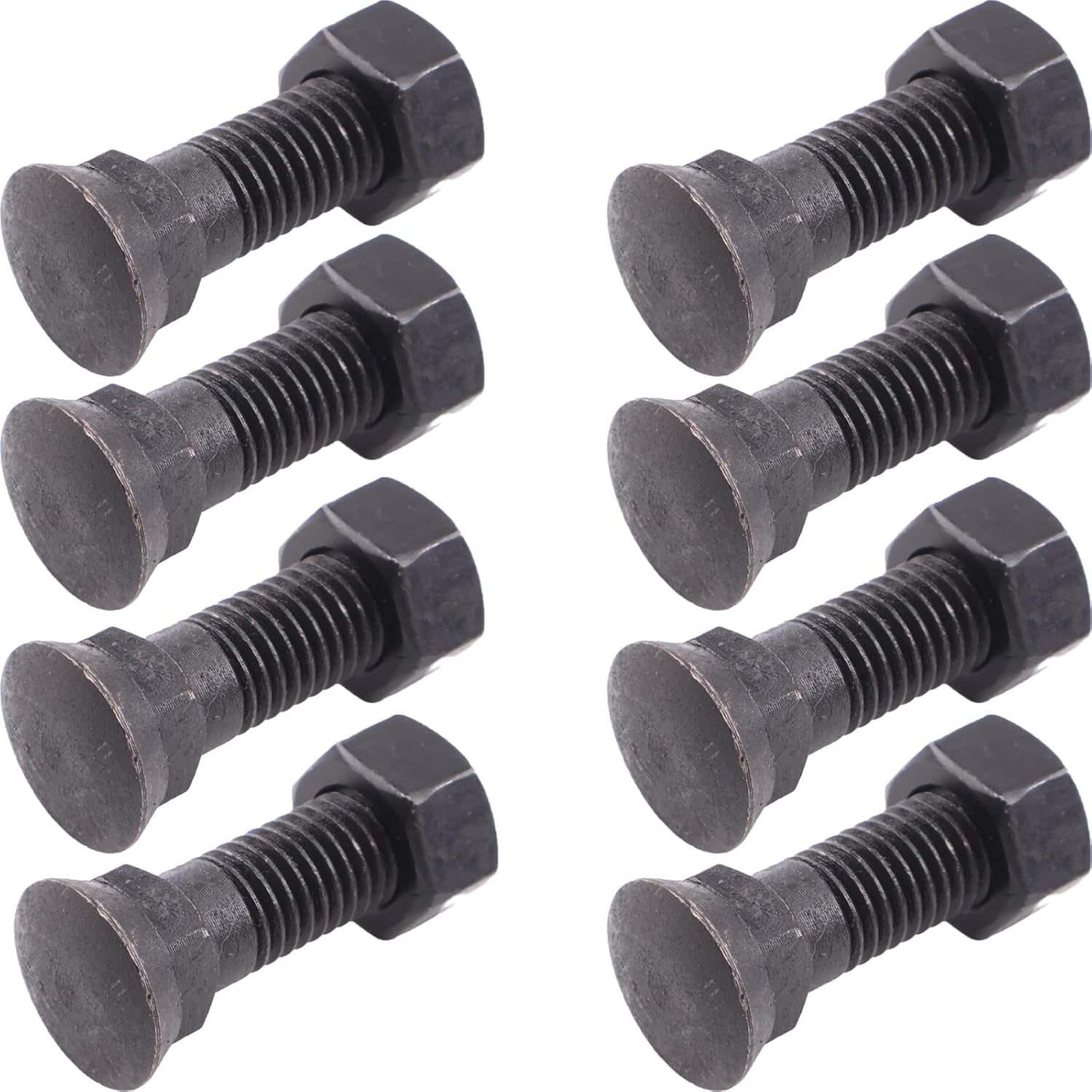 8X Cutting Edge Plow Blades Bolts Nut Kit 5/8"-11UNC 2-1/4" Compatible with Snow Plow Tractor Attachment Construction Machinery Replace for Hillman 260123 Tractor Cutting Edge Bolts