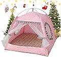 Gigreinc Cat Princess Indoor Tent House Pet Dog Cute Floral Cave Nest Bed - product image