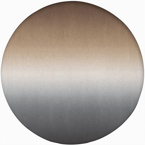 Mantel ajustable de poliéster con borde elástico en degradé con estampado moderno abstracto de color marrón y gris, talla XS, apto para mesas