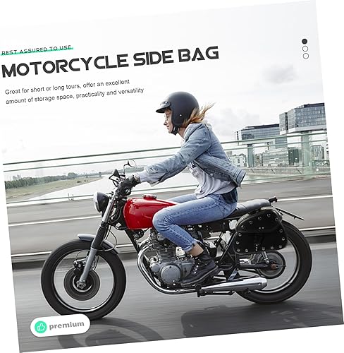 Miniatura 2 de Vaguelly Alforjas para motocicleta, bolsa lateral para una solución de almacenamiento suave y duradera para viajes largos
