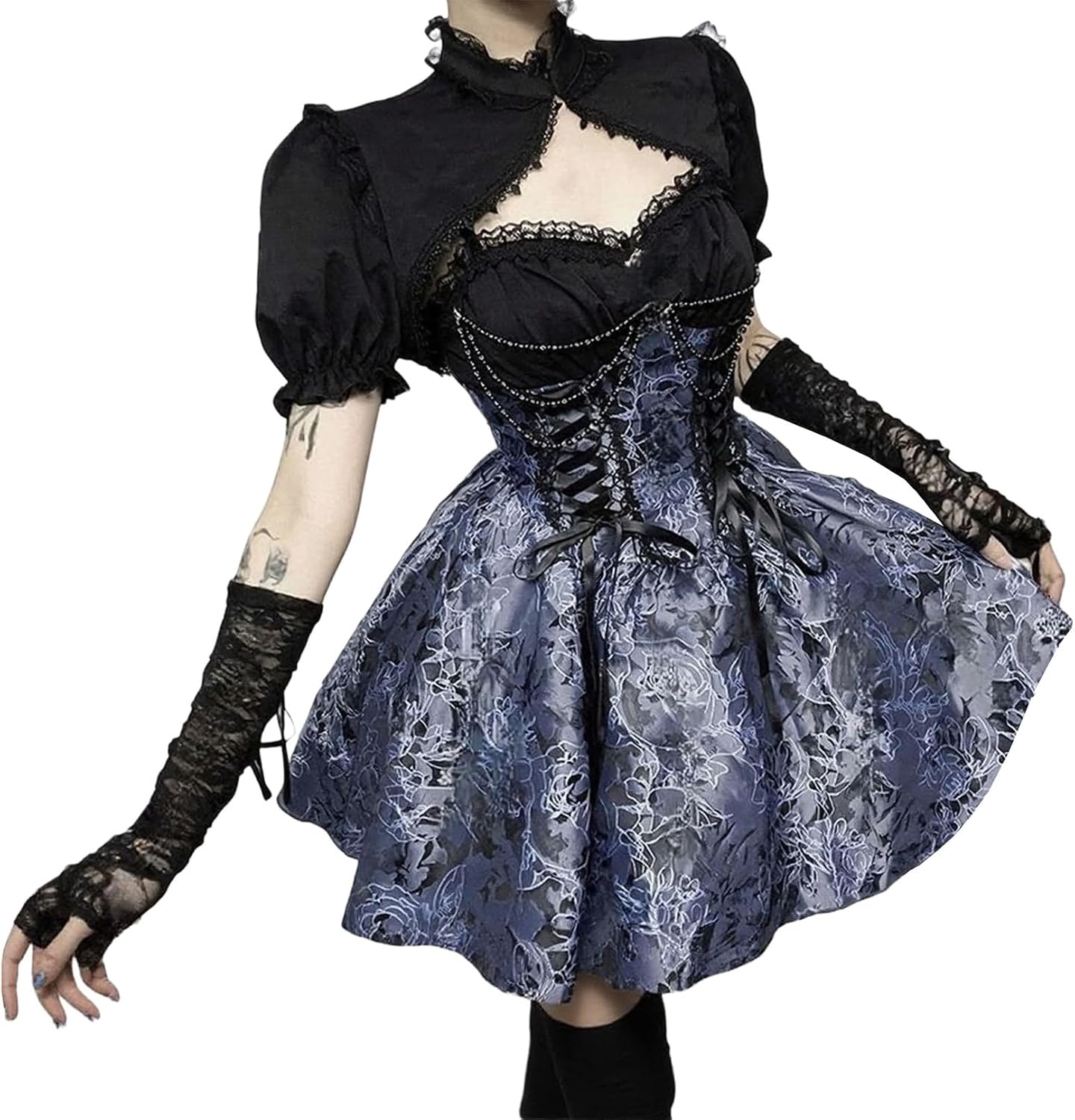 Formal Bolero Crop Shrug Top Goth Y2k Victorian Clothes Women