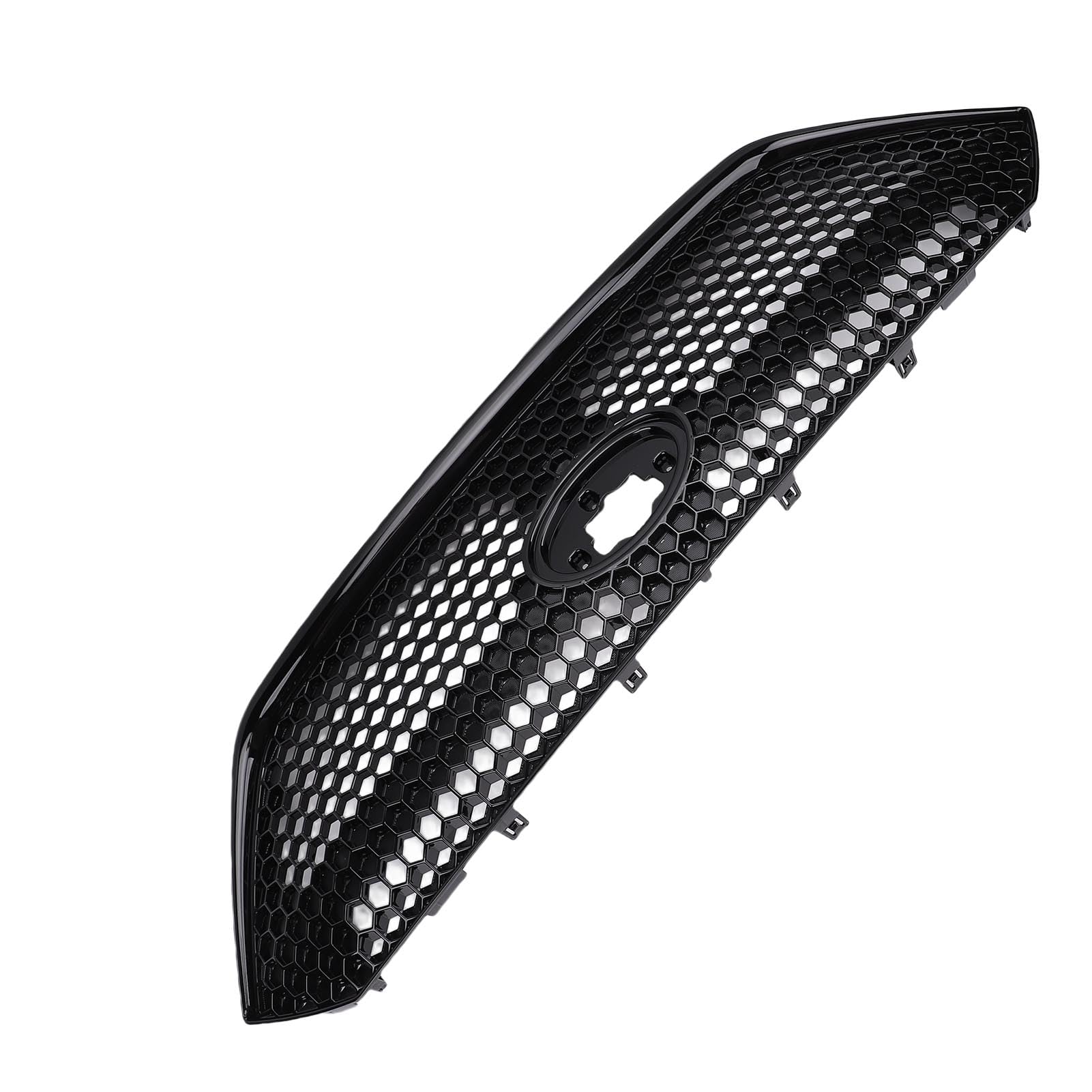 Przedni Zderzak Grill, Czarny Polyskit ABS Mesh Kratka, Zamiennik