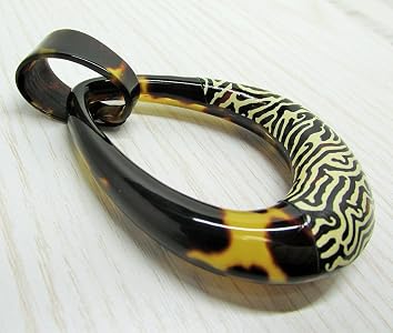 Amazon | 天然工房 べっこう屋さん 本べっ甲 バラフ ペンダント トップ 