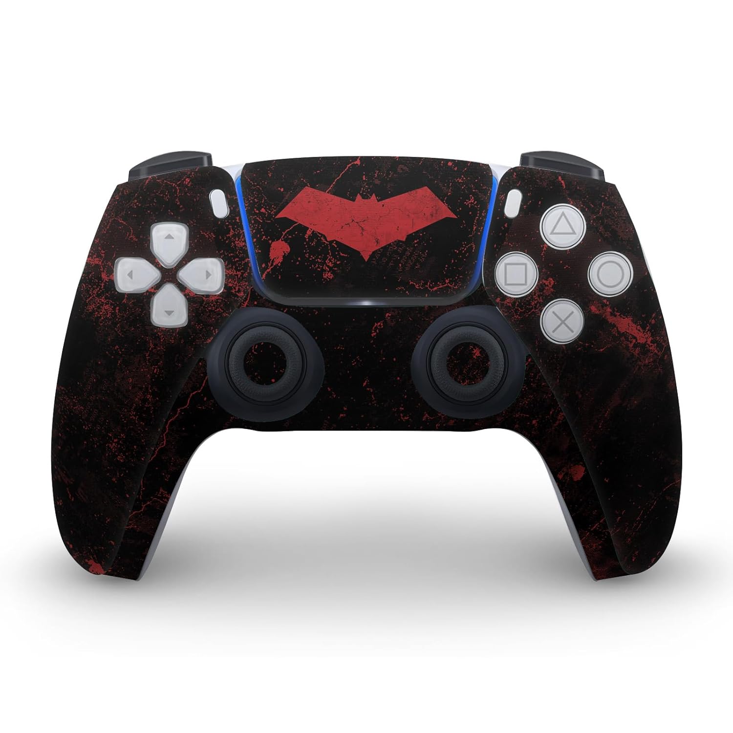 Head Case Designs Officially Licensed Batman DC Comics Red Hood Logos And Comic Book Vinyl Faceplate Gaming Skin Decal Compatible With Sony PlayStation 5 PS5 Digital Console and DualSense Controller