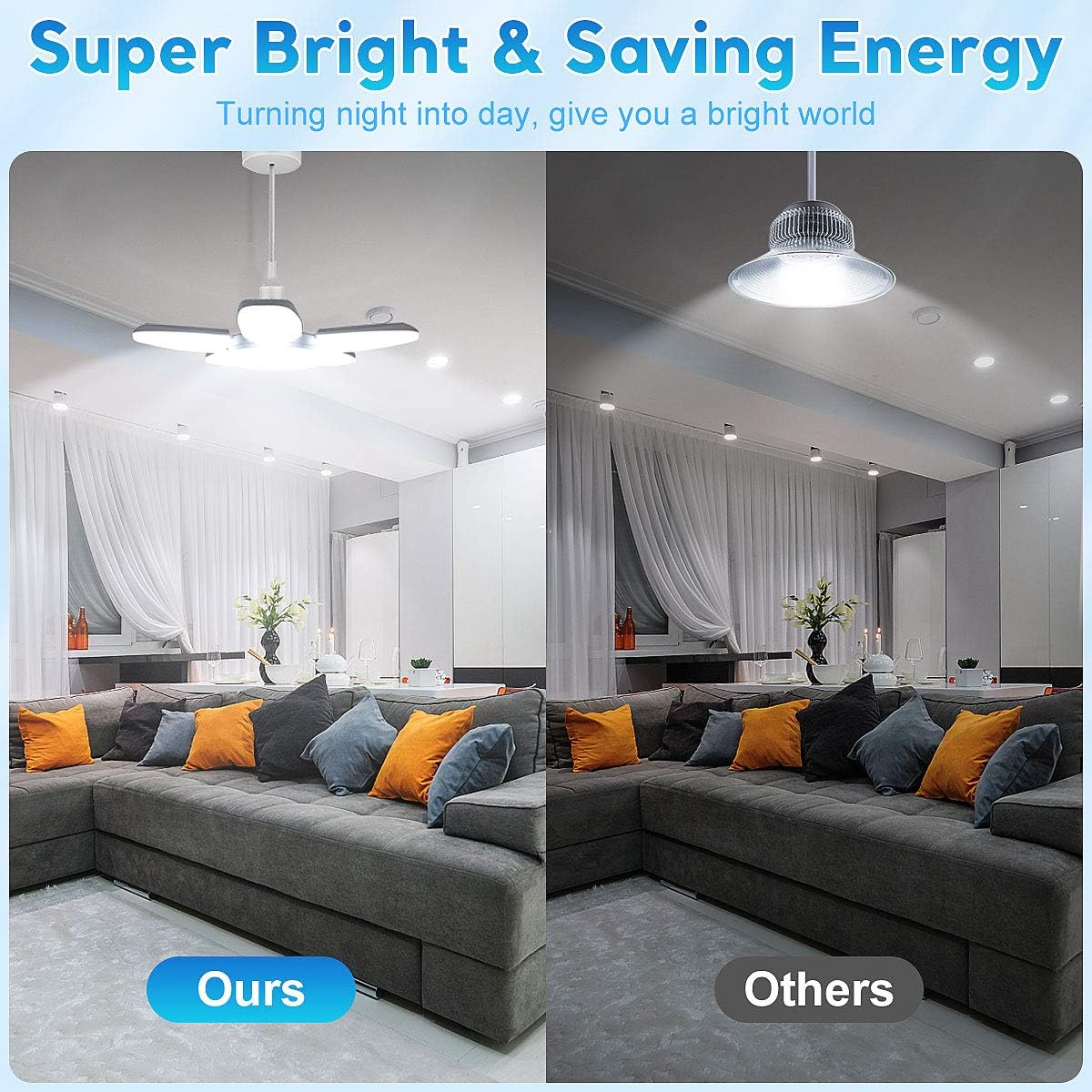 Review Discount Garage Lights 2 Pack 80W Led Garage Light Deformable 5 Leafs 8000LM Daylight Illuminator 360 E26/E27 Screw in Garage Ceiling LED Shop Light with Socket Extenders for Workbench Workshop Barn Basement Black Friday - 60% OFF Garage Lights 2 Pack 80W Led Garage Light Deformable 5 Leafs 8000LM Daylight Illuminator 360 E26/E27 Screw in Garage Ceiling LED Shop Light with Socket Extenders for Workbench Workshop Barn Basement