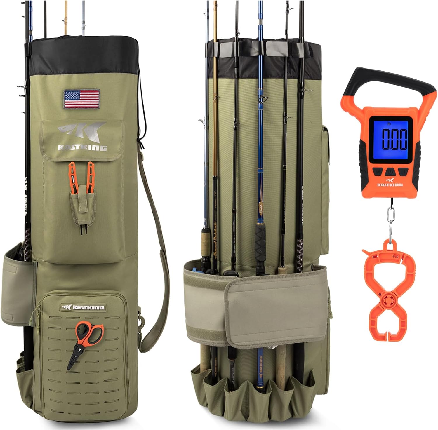 Balance De Pêche Numérique KastKing, 50 Kg, Flottante, étanche, Grand écran LCD