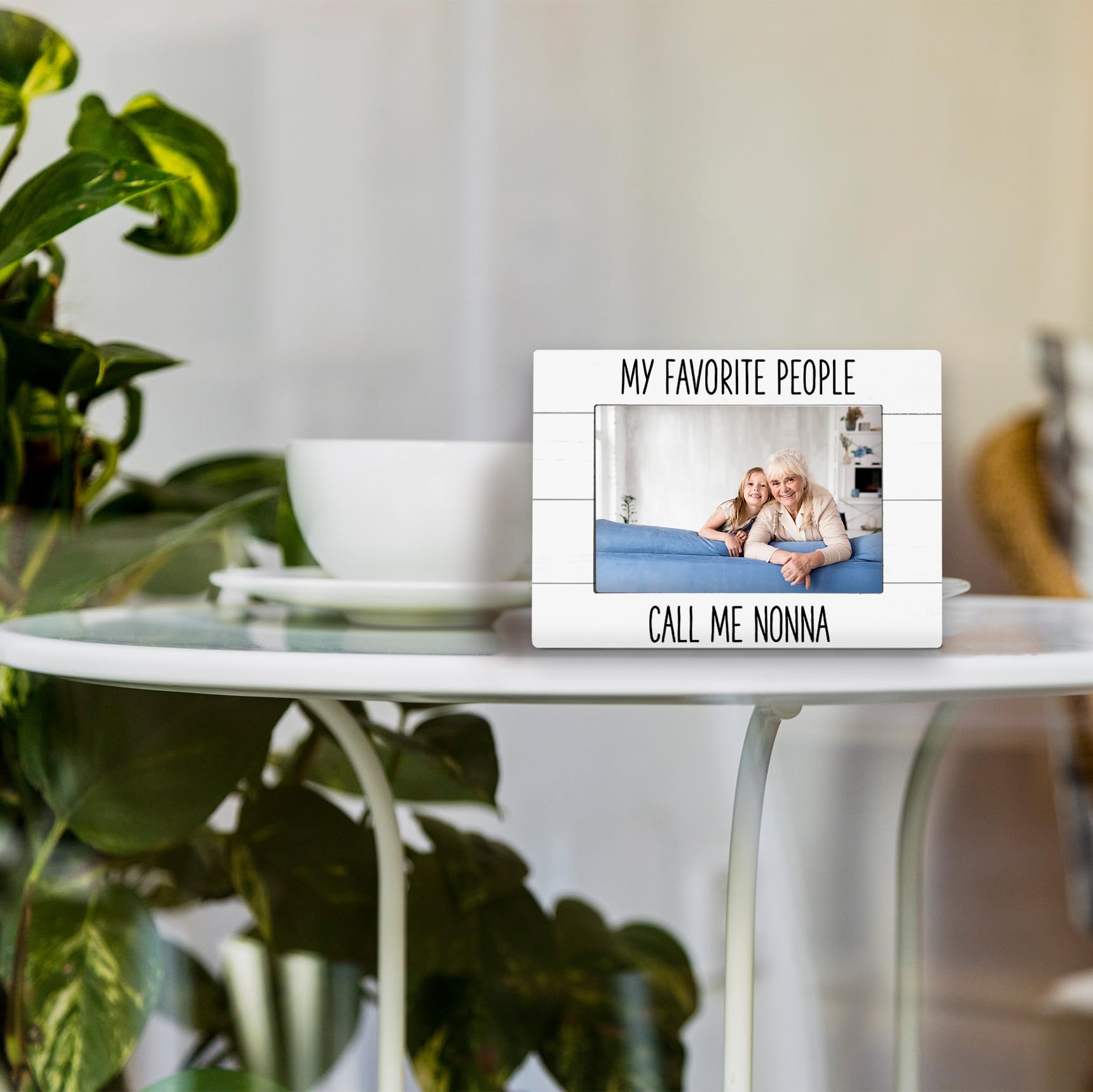 My Favorite People Call Me Nonna 4x6 Picture Frame, Nonna Gifts for Grandma Photo Frame, Gifts for Nonnas Mothers Day from Grandkids, NonnaGift Picture Photo Frames for Desk Decor