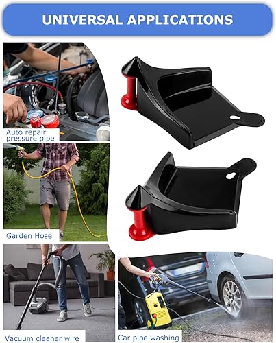 Miniatura 3 de Guía de manguera de automóvil, 4 piezas, guía de manguera para detalles de lavado de autos, rodillo de manguera de neumáticos que evita que la